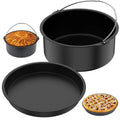 6/7/8 Inch Round Cake Mold Non Stick Baking Pan Tray with Handles for Air Fryer Oven Pizza Bakeware