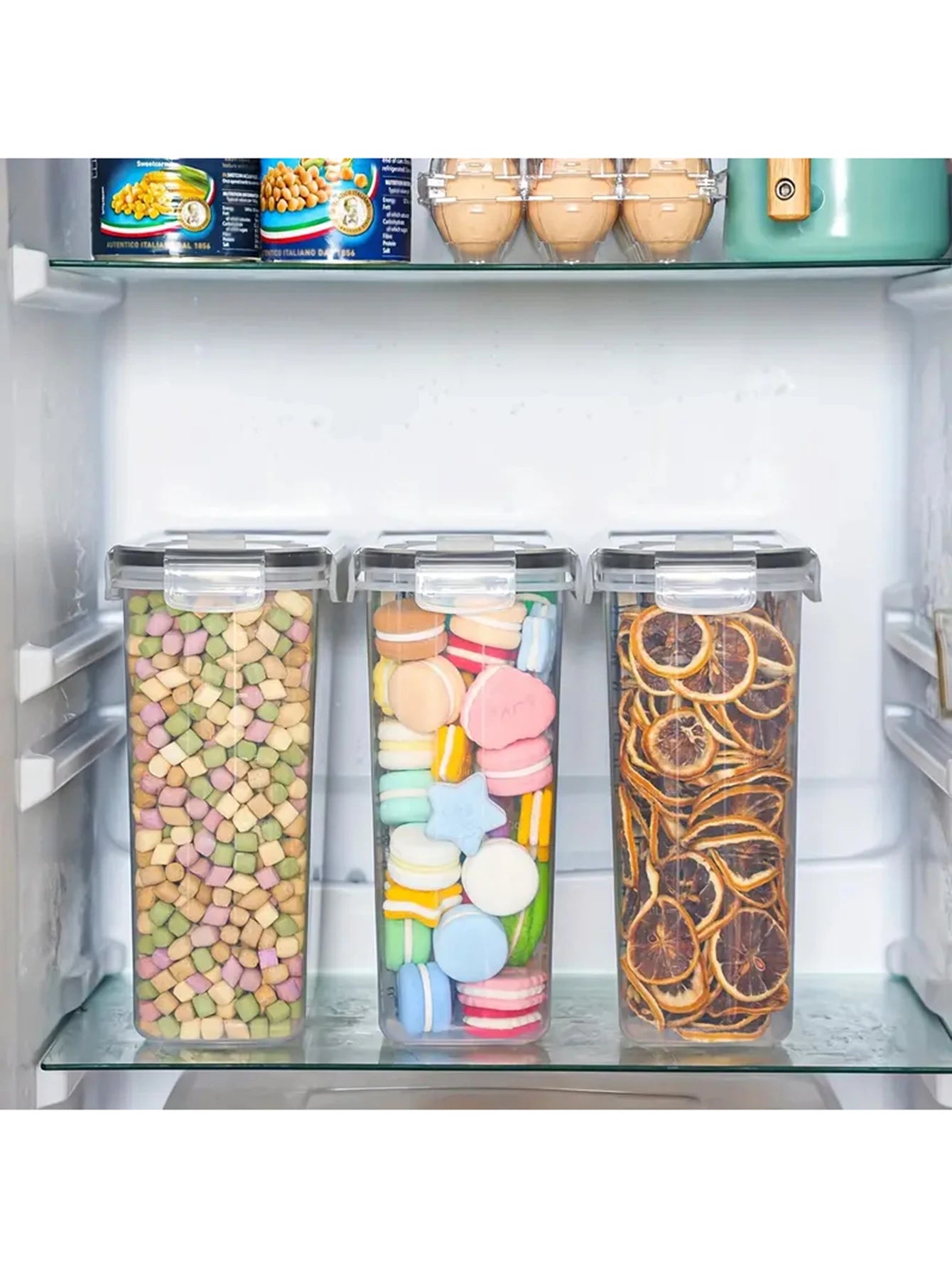 4pcs2.5 Large Food Storage Containers With Lids, Airtight Food Storage Containers For Kitchen Pantry Organization And Storage,
