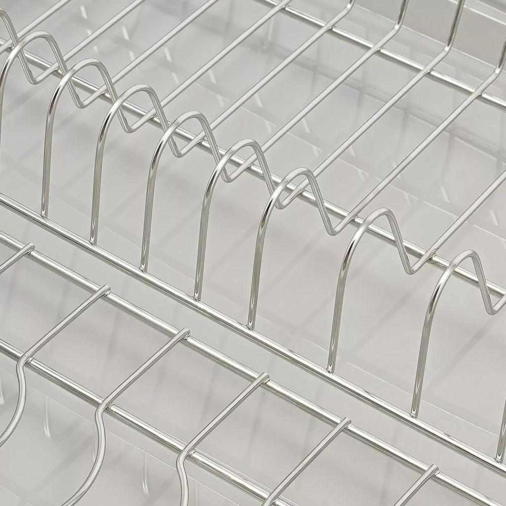 Modern Pull Out Dish Drainer Drawer Bottom-Mounted Slide Out Storage Shelf for Kitchen Cabinets, Under the Sink, Closets