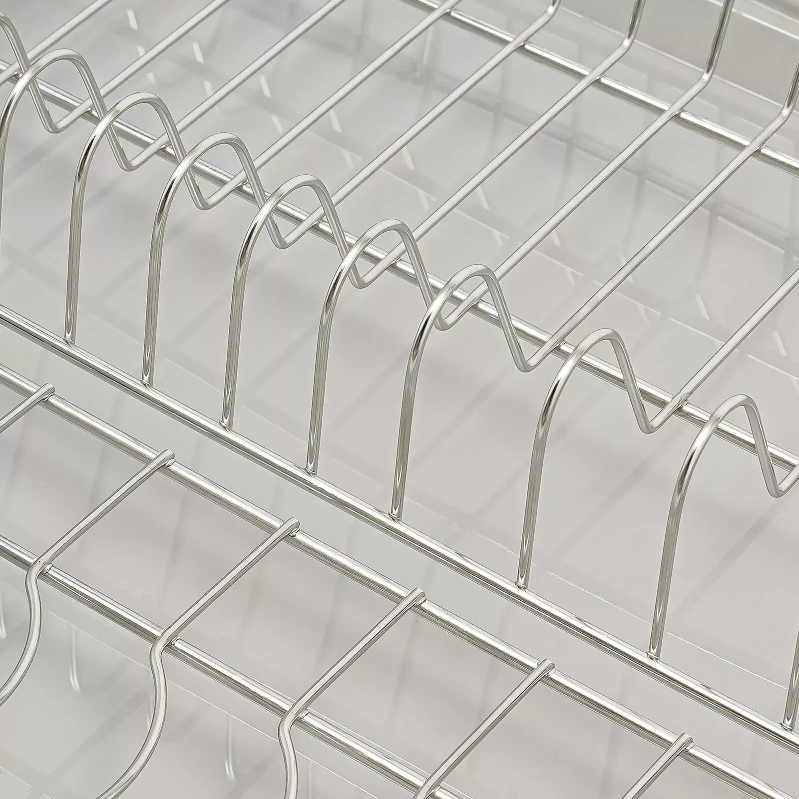 Modern Pull Out Dish Drainer Drawer Bottom-Mounted Slide Out Storage Shelf for Kitchen Cabinets, Under the Sink, Closets