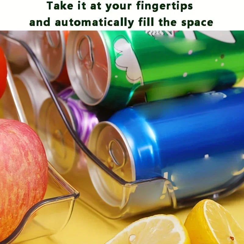 Refrigerator Organizer Bins Soda Cans Dispenser Bins Can Dispensers  Auto Rolling Dispenser Fridge Organizer Pantry Organizer