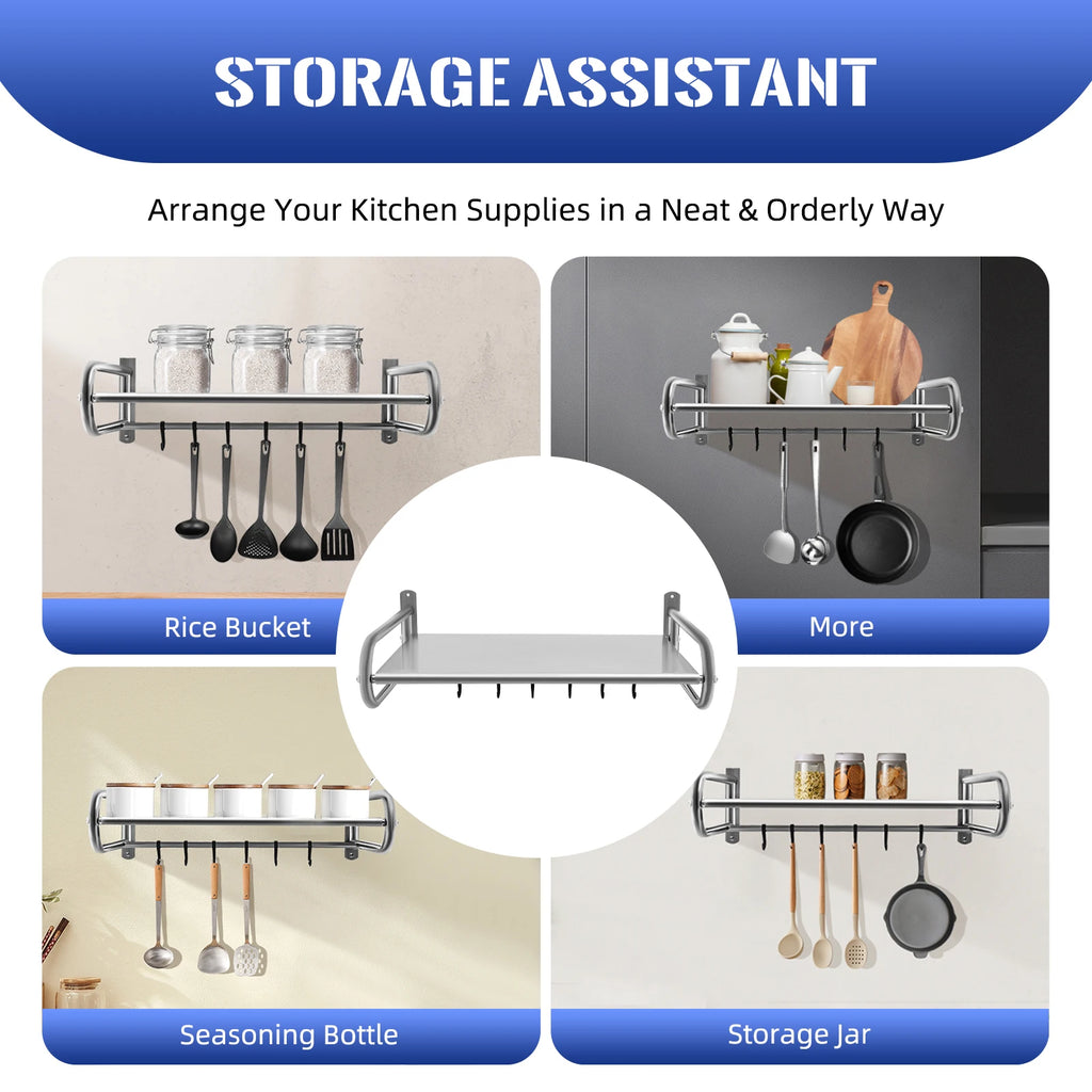 2 Tier Adjustable Microwave Stand Kitchen Storage Rack Toaster Utensils Spices Organizer Living Room Bathroom Office Space