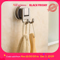 Suction Cup Hooks - No-Drill Wall Hooks for Bathroom, Kitchen, Door, Tile, Glass, Holds 5lbs, Removable & Reusable (Clear