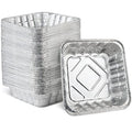Disposable 10'' X 10'' X 3'' Inch Square Aluminum Tin Foil Baking Pans Bakeware - Cookware Perfect for Baking Cakes Breads Brow