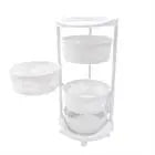 Multi-Layer Vegetable Rotating Basket Rack Fruit Snack Storage Kitchen Organizer